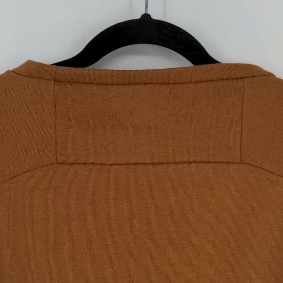 Deso Supply Leland‎ Cropped Sweatshirt Sweater Size Medium Camel Tan Terry Thumb - Picture 12 of 13